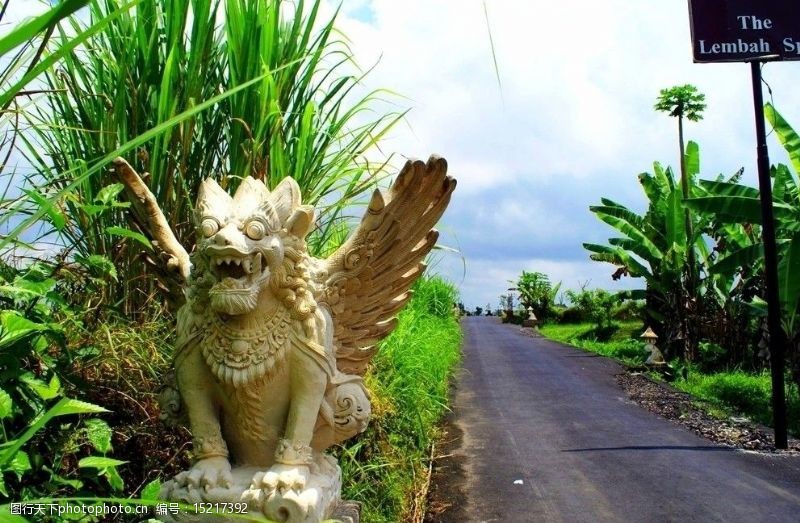 植物雕塑巴厘岛景观图片