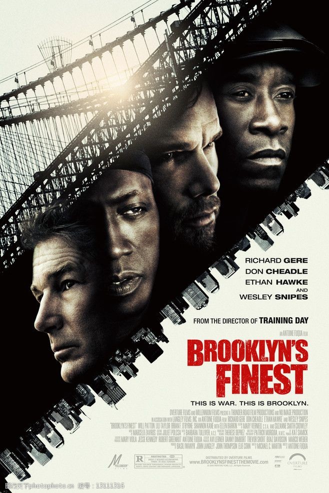 凯莉183布鲁克电影海报BROOKLYNSFINEST布鲁克林警察图片