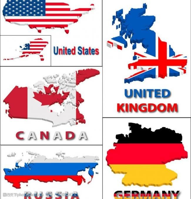 美国国旗模板下载国旗矢量图标图片