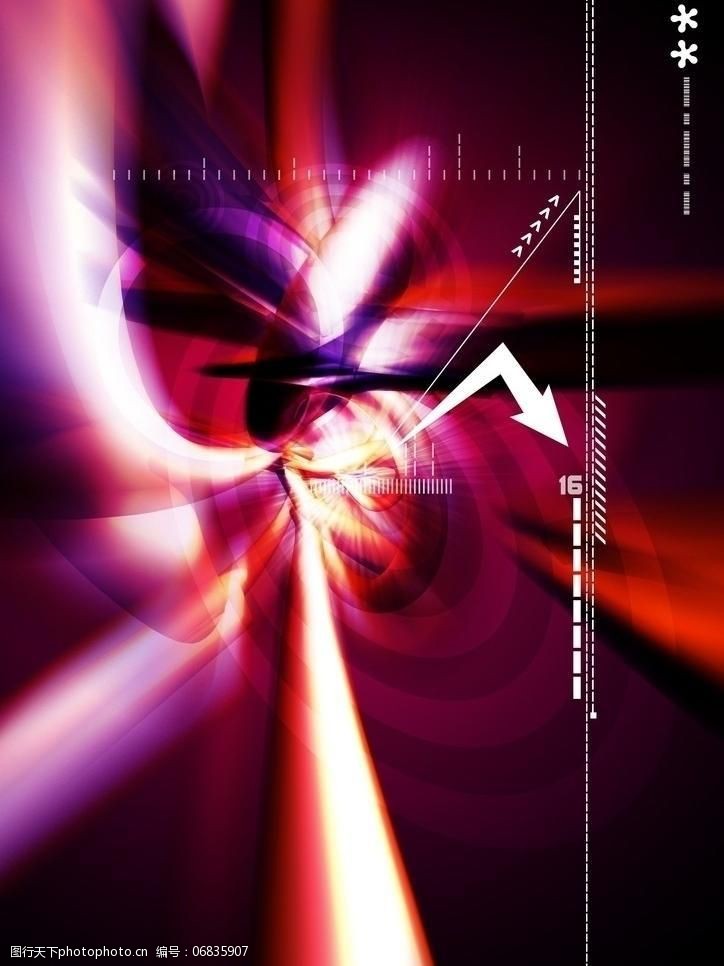立体箭头素材下载动感紫色商务科技背景光线箭头图片