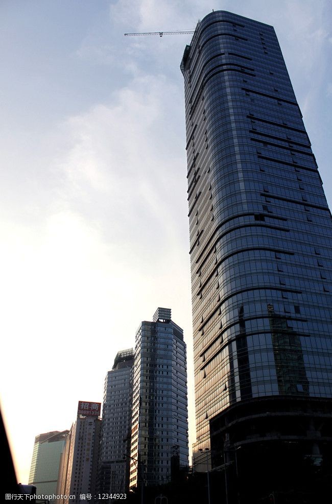 高楼林立广州高楼大厦摄影图片