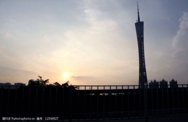 高楼林立广州高楼大厦摄影图片