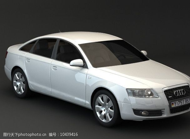 3d设计源文件奥迪a6汽车模型图片