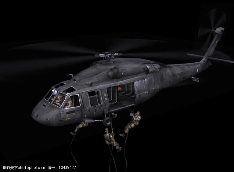 3d设计源文件NH90武装直升机模型图片